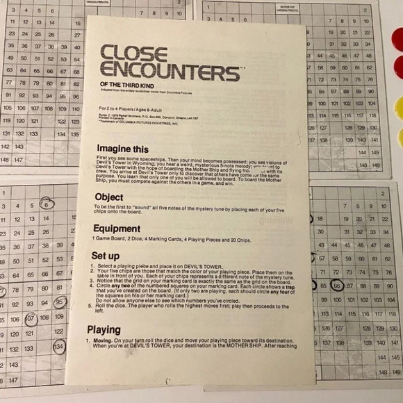 Vintage 1978 Close Encounters Of The Third Time  Board Game Parker Brothers - Picture 9 of 12